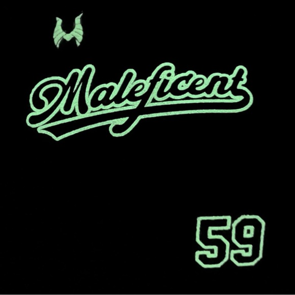 Loungefly Disney Villains Maleficent Jersey Glow Mini Backpack - Picture 4 of 6